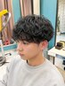 【hiyori限定】波巻シャドウ&スパイラルetcパーマ+メンズカット