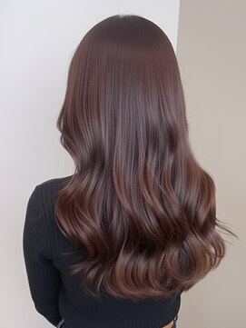 アプリール 北見(Aprire) 小顔くびれヘアワンカール韓国風ロングレイヤー夏カラー