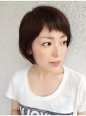 ショートバングの似合わせショート