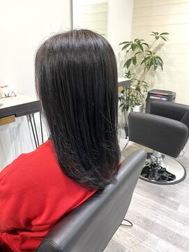 アンプヘアー 二条店(unpeu hair) 【髪質改善】ケアプロ超音波トリートメント/美革ストレート