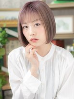カバーヘア ブリス 北浦和(COVER HAIR bliss) ラベンダーアッシュ透けバング前下がりボブc5北浦和10代20代30代