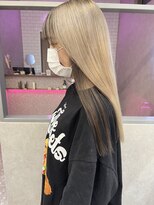 ロンド レア 天神大名店(Lond Le’a)&nbsp;ダブルカラー/インナーカラー/イヤリングカラー/こなれミディ