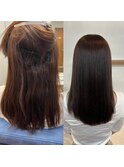 美髪矯正&カラー 30代女性