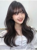 髪質改善 艶髪 愛され 韓国風 前髪カット 小顔 梅田