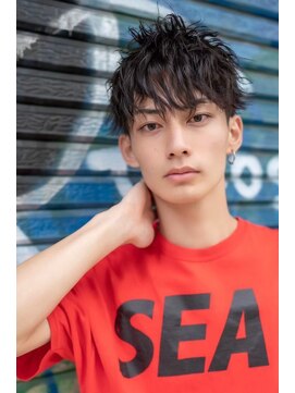 メゾンバイハバナ(maison by HAVANA) モテるメンズ束感カット波巻きマッシュツーブロックショート