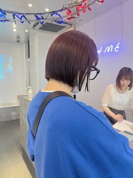 ゲーム 原宿店(GAME) ブリーチなしダブルカラーレッドブラウン中国韓国