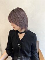 小森谷,グレーベージュ,ハイライトカラー,ハイトーンショートe27