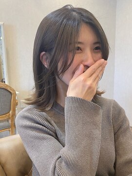 ミルティ(Myrtille) Myrtille☆フェイスレイヤー切りっぱなしボブ×コバルトアッシュ