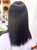 20代30代40代髪質改善艶感ストレート縮毛矯正ダークブラウン