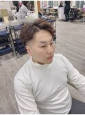 アップバングパーマ