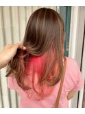 ビビットピンク×インナーカラー×エノグ