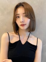 トルネード(TORNADO) 韓国ボブ くびれボブ切りっぱなしボブ 額下ボブ M0805表参道