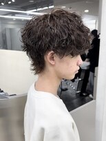 リベル(LIBER) マッシュウルフ/波巻きパーマ/メンズ/メンズカット/メンズサロン