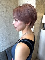 ペネロープ(Penelope)&nbsp;新宿/ショート/ダブルカラー/ピンクモーヴ/ケアブリーチ