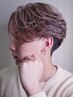 【今旬すぎるフェザーパーマ】　ブラックピンパーマ＋メンズカット