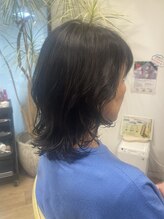 カットサロン ウシジマ(CUT SALON USHIJIMA)&nbsp;【くびれレイヤーミディ×ナチュラルブラウン】