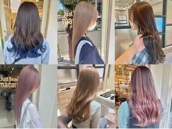 ジャストビューティマカロン 上大岡(Just Beauty macaron)の写真/垢抜け*透明感のあるダブルカラーでヘアセットの幅も広がる［ダブルカラー/ブリーチ/ハイライト/上大岡駅］