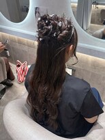 ヘア サロン クラン 東心斎橋店(hair salon clan)&nbsp;ハーフアップお団子