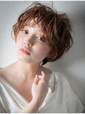 ウェットヘアフェザーショートマッシュパーマu北浦和20代30代
