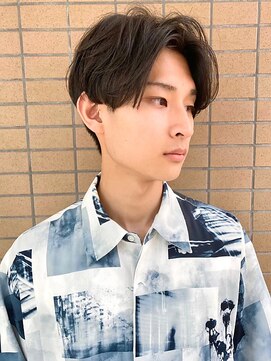 リコバイアフロート(riko by afloat) メンズショート/ナチュラル/センターパート[メンズカット竹田]