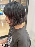 ミニボブ/秋カラー/デザインカラー[札幌美容室LINDA]