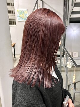 ヘアー アイス 御器所本店(HAIR ICI) 20代30代40代大人可愛い暖色ブラウン髪質改善トリートメント