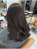 冬カラー透明感スモークグレージュ