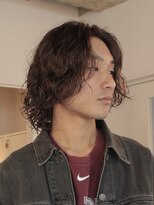 トッド(tod) センターパート色気パーマメンズパーマシャドウパーマ名古屋眉毛