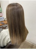 ハイライト×縮毛矯正
