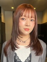 ロティー 天神(loty)&nbsp;レイヤー 顔周りレイヤー 前髪カット ブラウン 透明感カラー