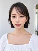 フレイムスヒュー 高崎店(FRAMES HUE)&nbsp;切りっぱなしタンバルモリボブ/前髪ありボブ/レイヤーボブ/