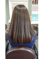 ヘアサロンアンドリラクゼーション マハナ(Hair salon&Relaxation mahana) フォギーベージュで艶とくすみを♪ツヤツヤセミロング！