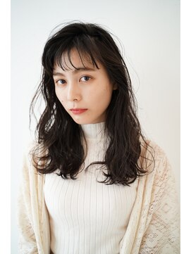 イーズ(e's) 抜け感パーマ/アンニュイな雰囲気◎/ネイビーカラー