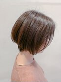 大人可愛いショートボブ