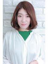 エルサフィロ ヨドヤバシ(el zafiro yodoyabashi)&nbsp;【el zafiro yodoyabashi】大人女子ツヤ系暖色ボブ