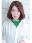 【el zafiro yodoyabashi】大人女子ツヤ系暖色ボブ