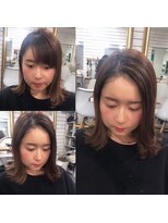 ビーヘアサロン(Beee hair salon)&nbsp;【渋谷エクステ・カラーBeee/安部 郁美】A/W前髪エクステ