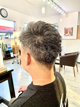 オレンジ(orange) 【orange大分賀来】メンズパーマツーブロックスタイル