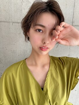 アールヘアーデザイン 藤が丘(r hair design) 藤が丘駐車場完備30代40代センターパートショートヘア