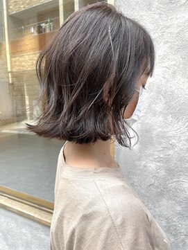 ニア 清澄白河(nir) 〈清澄白河 半個室〉切りっぱなしボブ/ハイライトベージュ