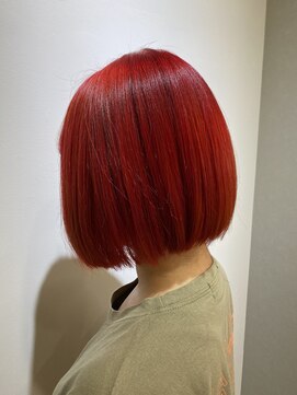 エイトオロク 那覇小禄店(EIGHT oroku) 【EIGHT 那覇小禄】お客様スタイル　レッドバター×ボブ