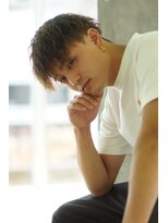 にもう&nbsp;ツイストパーマツーブロック前下がりマッシュダウンバング2