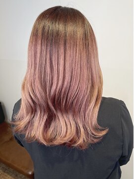 アンサム リリー(UNSOME Lille) コーラルピンク/バレイヤージュ