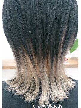 アフティ(afumty) ホワイトベージュ☆　メンズウルフヘア