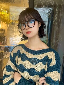 チックタック パラダイム(TICK-TOCK Paradime) 《ゲストスナップ》切りっぱなしボブ/栗色/うる艶髪