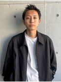 2way無造作刈り上げないスパイキーショート 黒髪短髪
