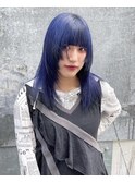 【miku】ネイビーブルー寒色カラー