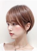 丸みショート☆ #髪質改善#長浜#ブリーチ#ダブルカラー