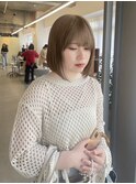 【loje】ボブスタイル/ミルクティーベージュ