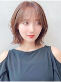 ショートショートボブレイヤー韓国ヘアハイライトブリーチ田代